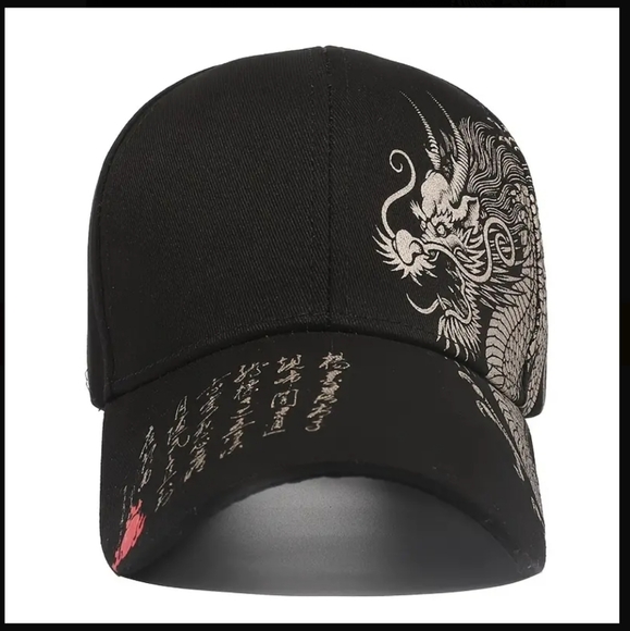 Dragon Printed Baseball Cap - Picture 3 of 6